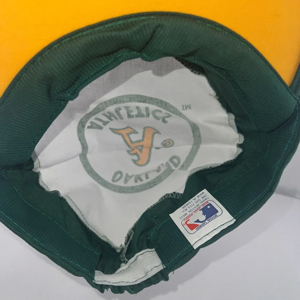 Vintage Oakland Athletics Painter Hat Twins Enterprise MLB Green Gold NWT‎ OSFA